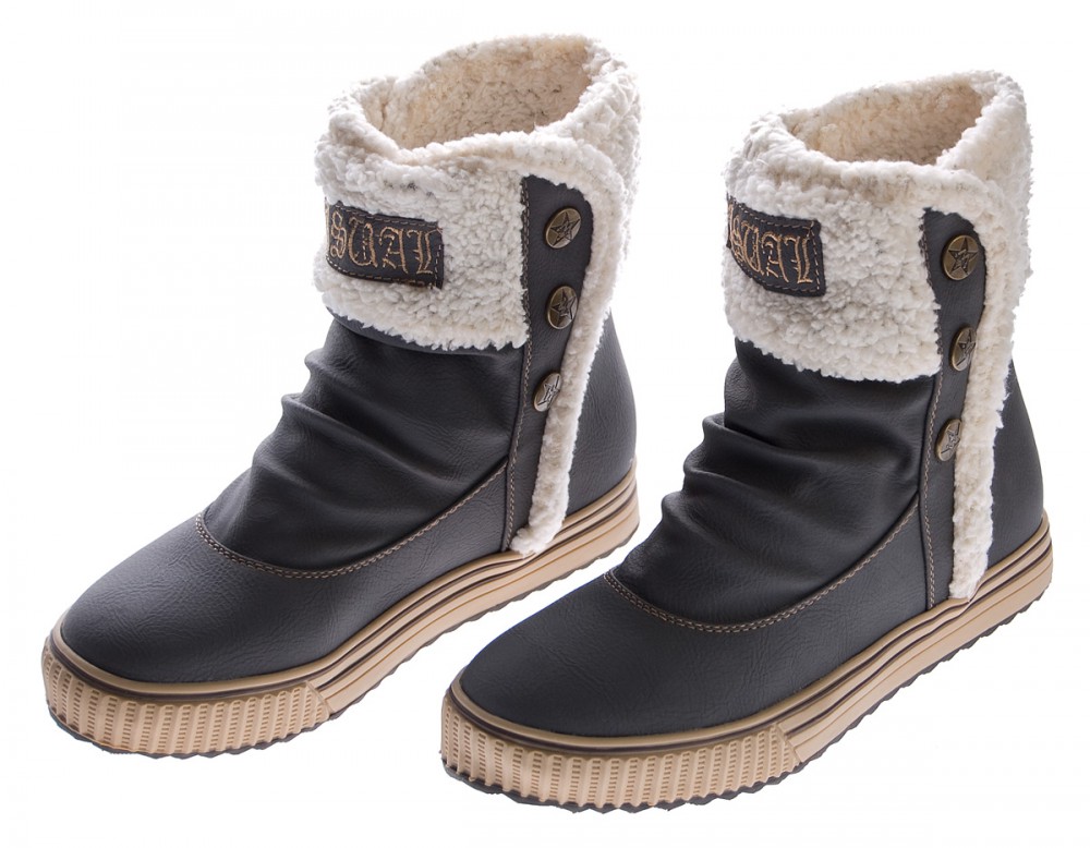Damen Stiefeletten Herbst Winter Schuhe Stiefel gefüttert